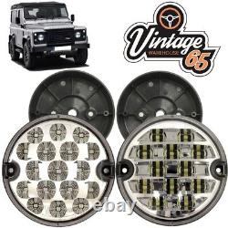 Land Rover Defender UK Crystal Headlight Upgrade & 10pc LED Ancillary Light Kit