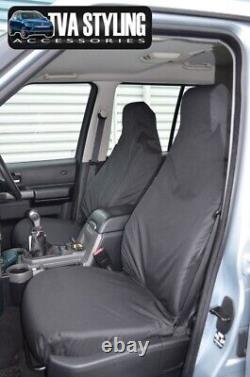 Land Rover Discovery Seat Covers Series 3 & 4 Front Seats Set1 Black