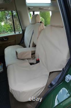 Land Rover Discovery Series 2 Tailored Waterproof Beige Sand Rear Seat Covers