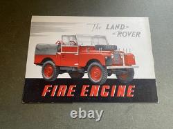 Land Rover Fire Engine 1954-1956 Series-i'86' Original Sales Brochure