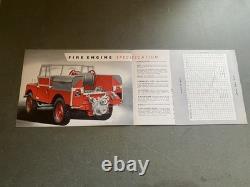 Land Rover Fire Engine 1954-1956 Series-i'86' Original Sales Brochure