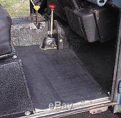 Land Rover Front and Cargo Rubber Floor Mat Set for Series 2, 2A, and 3
