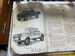 Land Rover Instruction Manual 86 107 Series 1 Print Date March 1955 Original