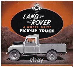 Land Rover Series 1 107 Pick-Up 1954-55 UK Market Foldout Sales Brochure