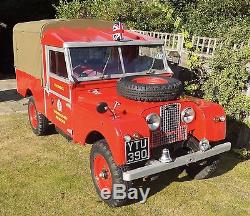 Land Rover Series 1 109 Fire Engine ex Cheshire Fire Brigade