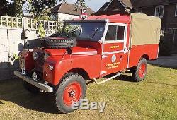 Land Rover Series 1 109 Fire Engine ex Cheshire Fire Brigade