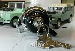Land Rover Series 1 2 Lucas Sidelight Headlight Ignition Switch Knob Barrel Keys