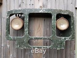 Land Rover Series 1 80 FRONT PANEL lights behind 48-50 series one
