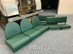 Land Rover Series 1 80 Spade back seats, benches Leather Stunning New by Exmoor