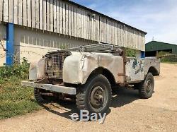 Land Rover Series 1 80 lights behind grille