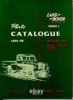Land Rover Series 1 Workshop Manual, Restoration Manual & Parts Catalog BOOKS