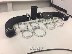 Land Rover Series 1 Woven Hoses & Double Wire Clips 1948-54 (Complete Set)