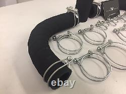 Land Rover Series 1 Woven Hoses & Double Wire Clips 1948-54 (Complete Set)