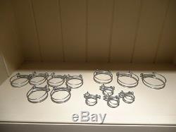 Land Rover Series 1 Woven Hoses & Double Wire Clips 1948-54 (Complete Set)