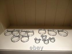 Land Rover Series 1 Woven Hoses & Double Wire Clips 1948-54 (Complete Set)