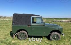 Land Rover Series 2 2A 3 88 Canvas Hood Black 1 Rear Window 1958-1985 C1015N