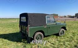 Land Rover Series 2 2A 3 88 Canvas Hood Black 1 Rear Window 1958-1985 C1015N Land Rover Series 2 2A 3 88 Canvas Hood Black 1 Rear Window 1958-1985 C1015N
