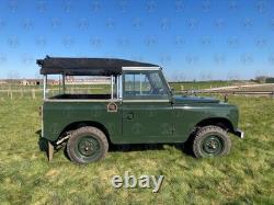 Land Rover Series 2 2A 3 88 Canvas Hood Black 1 Rear Window 1958-1985 C1015N