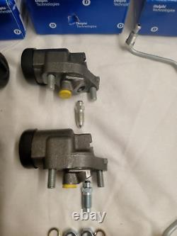 Land Rover Series 2 / 2A & 3 Delphi Front Wheel Cylinders With Fittings & Pipes