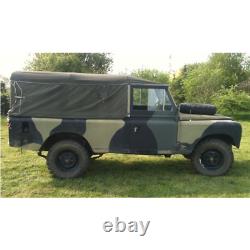 Land Rover Series 2 2A 3 LWB Full Canvas Hood without Windows Khaki 331259AG