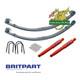 Land Rover Series 2 2a 3 Parabolic Springs Pair Front 2 Leaf Da2780 Ga2780