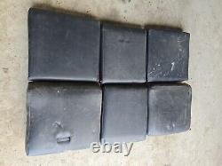 Land Rover Series 2, 2A & 3 Standard Black Vinyl Seat Set of 3 seats