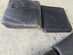 Land Rover Series 2, 2A & 3 Standard Black Vinyl Seat Set of 3 seats