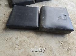 Land Rover Series 2, 2A & 3 Standard Black Vinyl Seat Set of 3 seats