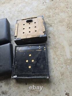 Land Rover Series 2, 2A & 3 Standard Black Vinyl Seat Set of 3 seats