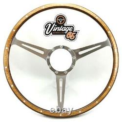 Land Rover Series 2 2a 3 17 Classic Wood Rim Steering Wheel & Boss Fitting Kit