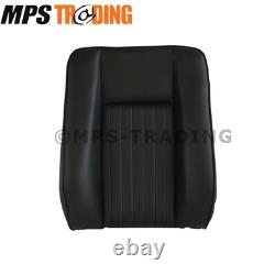 Land Rover Series 2 2a 3 Black Deluxe Vinyl Front Seat Set of 3 Seats DA4298