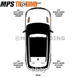 Land Rover Series 2 2a 3 Black Deluxe Vinyl Front Seat Set of 3 Seats DA4298