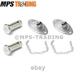 Land Rover Series 2 2a 3 Defender Tailgate Chains Brackets Clevis Pin MTC1827SET