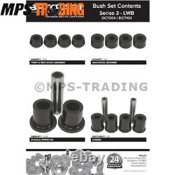 Land Rover Series 2 2a 3 LWB 109 Black Polyurethane Suspension Bush Set DC7104