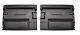 Land Rover Series 2 2a 3 Pair Black Abs Interior Door Card Panels Tr252a/253a