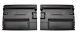 Land Rover Series 2 2a 3 Pair Black Abs Interior Door Card Panels -tr252a/253a