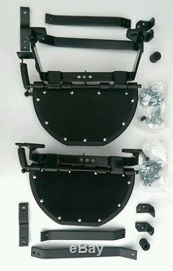 Land Rover Series 2, 2a & 3, Side Steps SET With Brackets & Fixings, BR1456