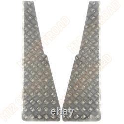 Land Rover Series 2 & 3 Wing Top 2mm Chequer Plate Natural Chequer Plate