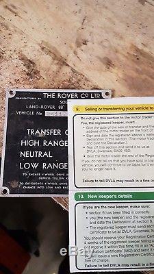 Land Rover Series 2 Chassis v5 log book