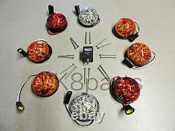 Land Rover Series 2 Series 3 Led Upgrade Lamps Kit 73 MM Led Style Kit Wipac New