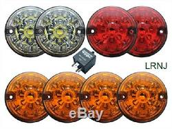 Land Rover Series 2 & Series 3 Led Upgrade Lamps Kit 73 MM Led Style Wipac