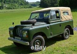 Land Rover Series 2 and 3 88 Full Hood Sand Canvas with Side Windows New