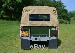 Land Rover Series 2 and 3 88 Full Hood Sand Canvas with Side Windows New