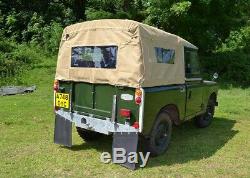 Land Rover Series 2 and 3 88 Full Hood Sand Canvas with Side Windows New