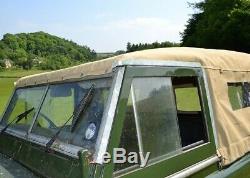 Land Rover Series 2 and 3 88 Full Hood Sand Canvas with Side Windows New