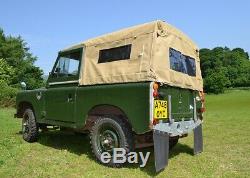 Land Rover Series 2 and 3 88 Full Hood Sand Canvas with Side Windows New