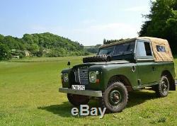 Land Rover Series 2 and 3 88 Full Hood Sand Canvas with Side Windows New