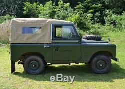 Land Rover Series 2 and 3 88 Full Hood Sand Canvas with Side Windows New