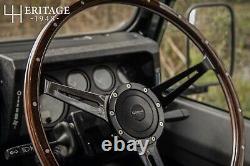 Land Rover Series 2a & 3 17 Beech Wood Rim Steering Wheel + 48 Spline Boss Kit