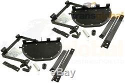 Land Rover Series 2a & 3 Fold up Side Steps with Fixings & Brackets Bearmach